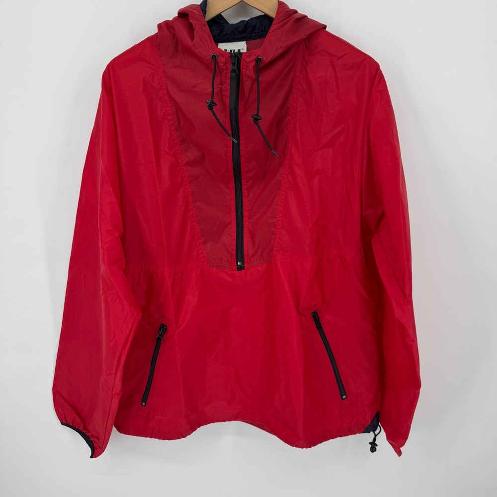 Helly Hansen Red Pullover Anorak Windbreaker Jack… - image 2